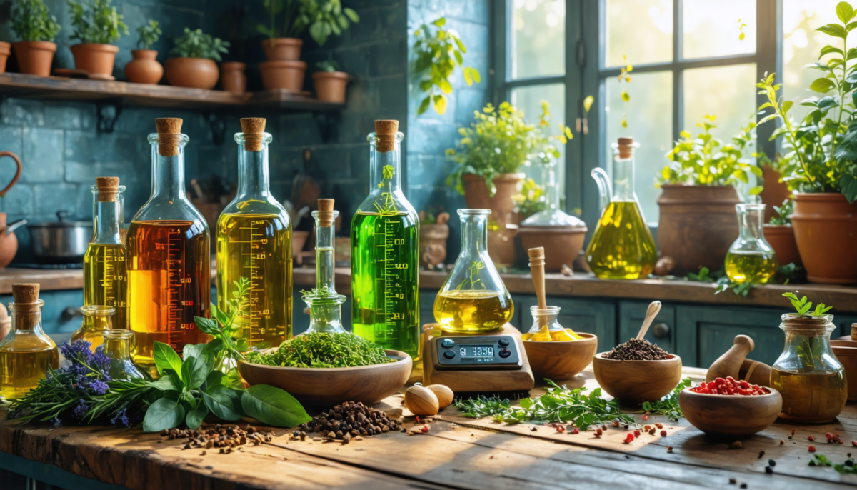 découvrez comment convertir facilement vos millilitres d'huiles infusées en grammes grâce à notre guide pratique, pour maîtriser l'alchimie des cuisines et sublimer vos recettes.