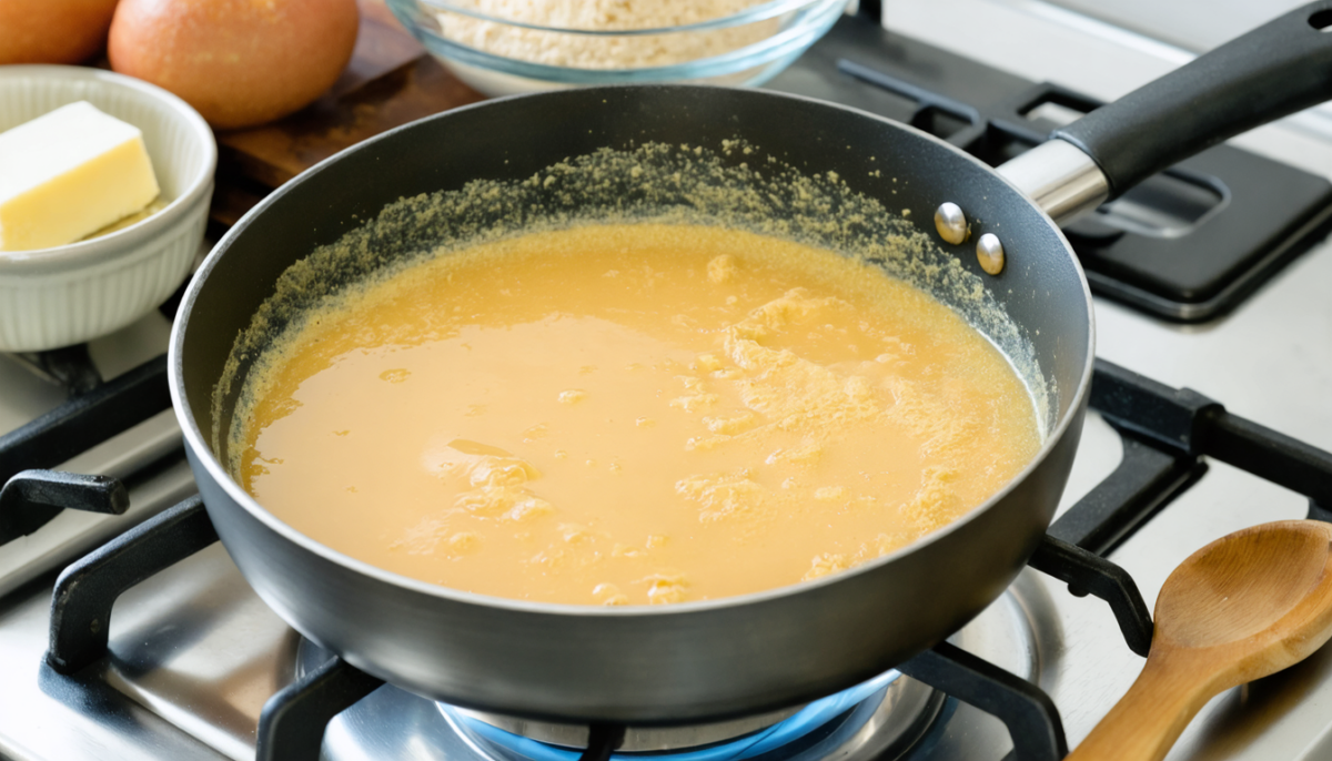 découvrez le secret du roux parfait : utilisez seulement 50 grammes de farine pour des sauces délicieusement onctueuses et réussies à coup sûr.