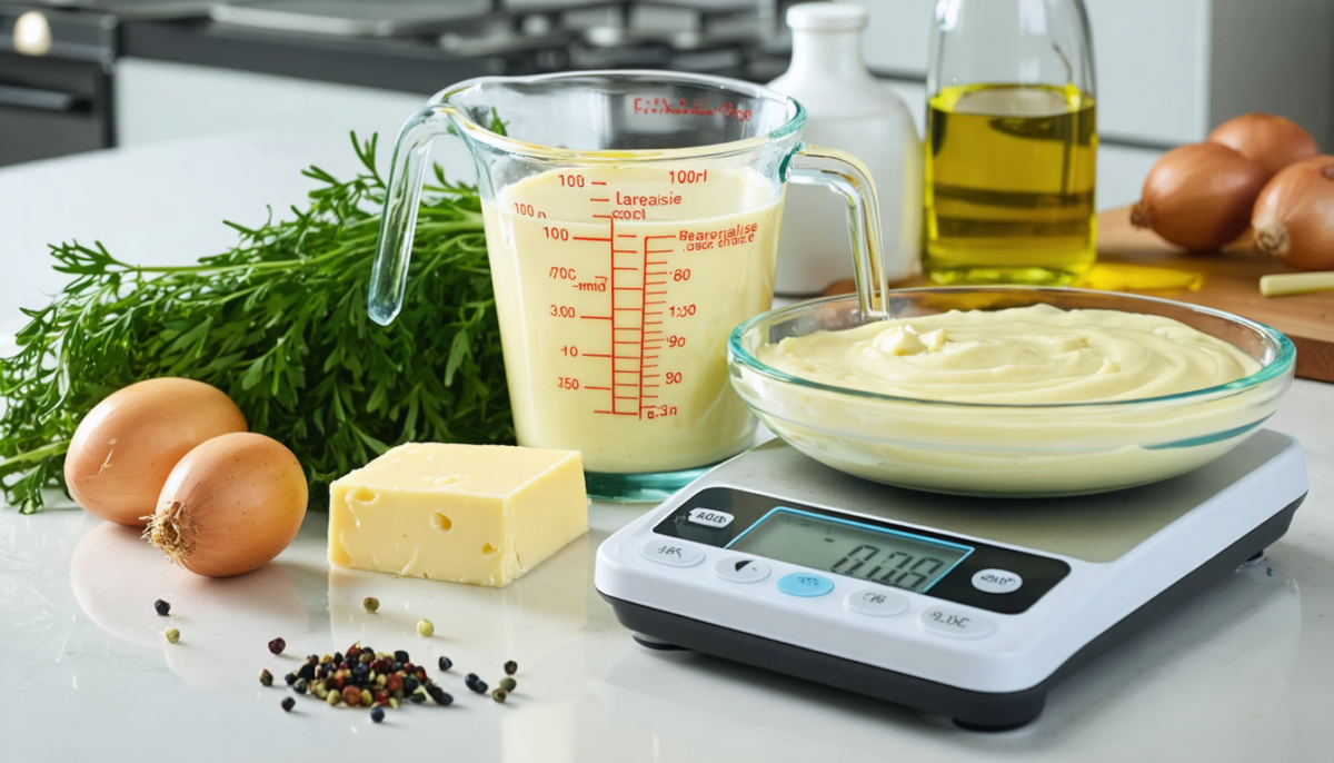 découvrez comment convertir 100 ml en grammes pour maîtriser les émulsions et textures, et réussir une sauce béarnaise parfaitement stable et savoureuse.