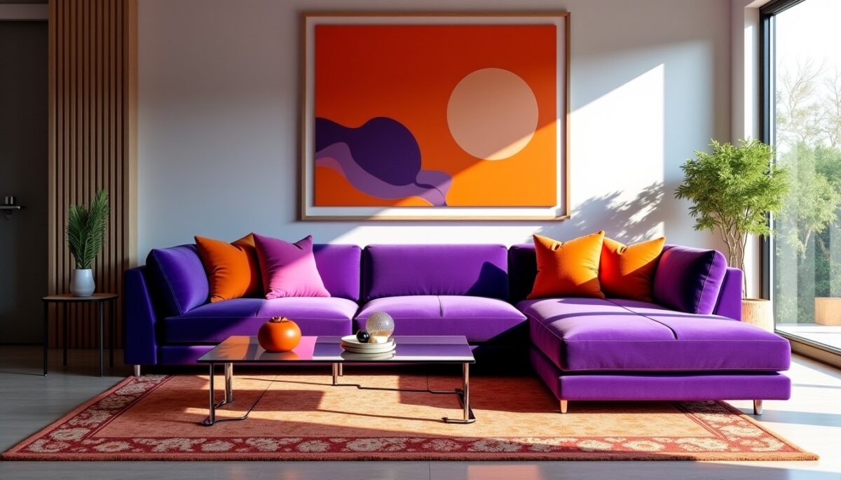 Violet et Orange : Le Duo Dynamique qui Révolutionne la Décoration