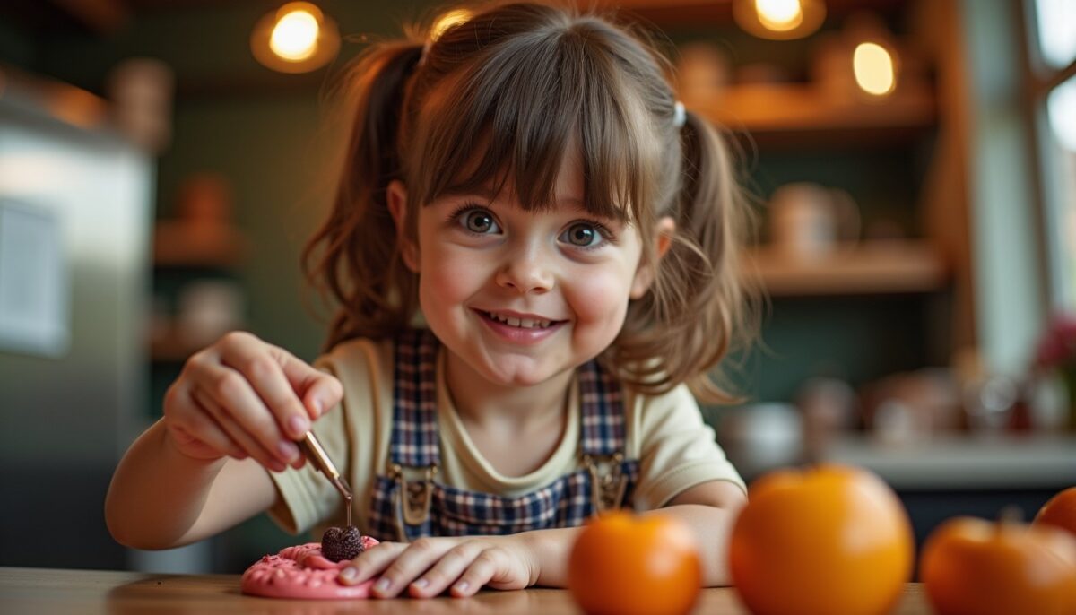 Violet et Charlie à la chocolaterie : une décoration haute en couleurs et en imagination