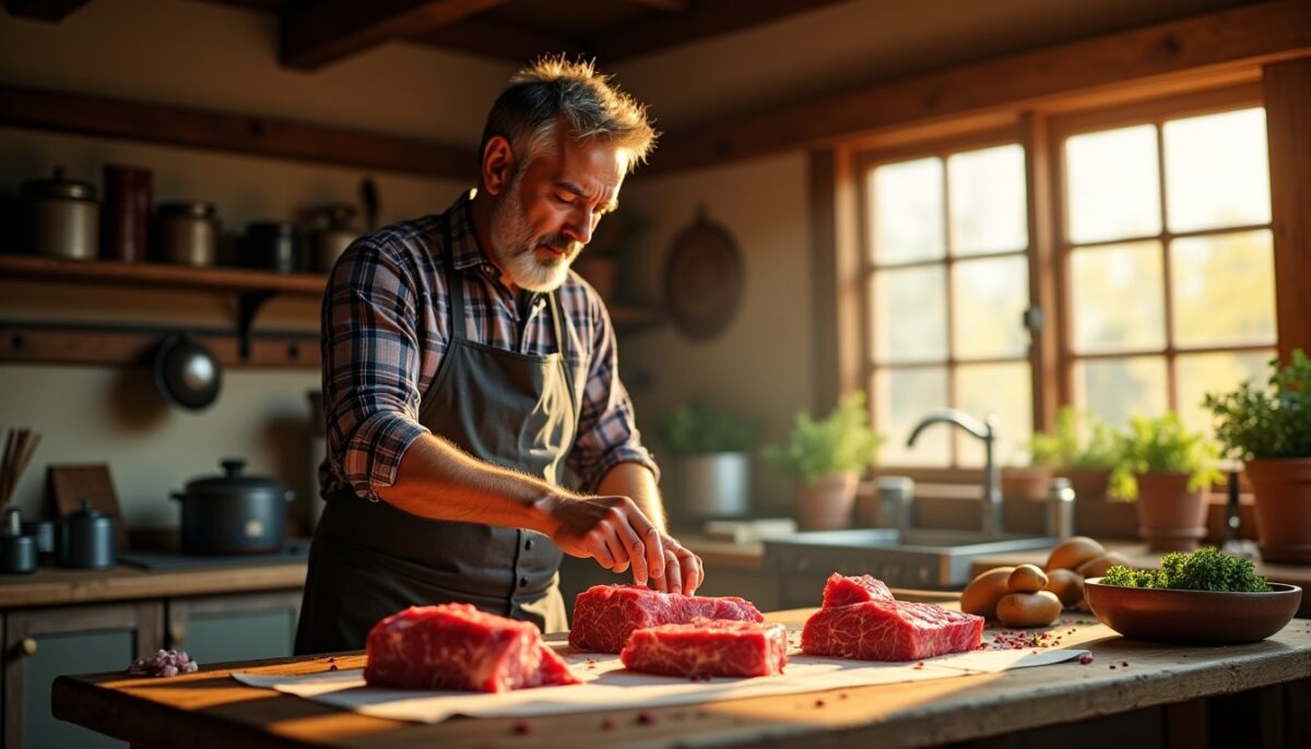 Les astuces incontournables des ranchs pour réussir la cuisson des morceaux de bœuf et révéler toute leur saveur
